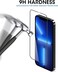 CROWNYX Mobile Phone Clear Screen Protector for iPhone 13/13Pro/14Pro Hardness, Millitary Grade Shatterproof Black Edge Tempered Glass with Easy Installation tool case friendly Hd Clear