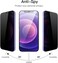 CROWNYX Privacy Screen Protector for iPhone 12/12 Pro with Easy Installation Kit, 9H Tempered Glass, Anti-Spy, Dust-Free Installation, Anti-Fingerprint, Shatterproof, Scratch Resistant, Bubble-Free