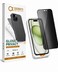 CROWNYX Privacy Screen Protector for iPhone 15 with Easy Installation Kit, 9H Tempered Glass, Anti-Spy, Dust-Free Installation, Anti-Fingerprint, Shatterproof, Scratch Resistant, Bubble-Free
