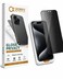 CROWNYX Privacy Screen Protector for iPhone 15 Pro Max with Easy Installation Kit, 9H Tempered Glass, Anti-Spy, Dust-Free Installation, Anti-Fingerprint, Shatterproof, Scratch Resistant, Bubble-Free