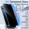 CROWNYX Privacy Screen Protector for iPhone 16 with Easy Installation Kit, 9H Tempered Glass, Anti-Spy, Dust-Free Installation, Anti-Fingerprint, Shatterproof, Scratch Resistant, Bubble-Free