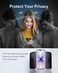CROWNYX Privacy Screen Protector for iPhone 17 with Easy Installation Kit, 9H Tempered Glass, Anti-Spy, Dust-Free Installation, Anti-Fingerprint, Shatterproof, Scratch Resistant, Bubble-Free