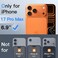 CROWNYX Privacy Screen Protector for iPhone 17 Pro Max with Easy Installation Kit, 9H Tempered Glass, Anti-Spy, Dust-Free Installation, Anti-Fingerprint, Shatterproof, Scratch Resistant, Bubble-Free