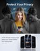 CROWNYX Privacy Screen Protector for iPhone 17 Pro Max with Easy Installation Kit, 9H Tempered Glass, Anti-Spy, Dust-Free Installation, Anti-Fingerprint, Shatterproof, Scratch Resistant, Bubble-Free