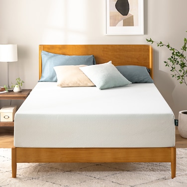 Zinus Green Tea Memory Foam Mattress   Single Size   Medium-Firm Support   Fiberglass-Free   Zoned Pressure Relief   OEKO-TEX®   CertiPUR-US® Certified   Mattress in a Box   200L x 90W x 30H CM