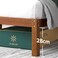 Zinus Leah Bamboo Queen Platform Bed Frame Slatted Headboard  Wooden Slat Support   No Box Spring Required   Easy Assembly  200L × 160W CM