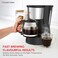 Russell Hobbs Coffee Maker 1000W, 1.5L 12 Cups Filter Coffee Machine with Anti-Drip Function &amp; Automatic Warming Plate, Permanent Washable Filter &ndash; CM6689