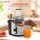 Russell Hobbs Juicer 800W with 1.1L Juice Container, 75mm Wide Feeding Tube, Dual Speed Control, Anti-Slip Feet, Pulp Container &amp; Steel Lock Arm, GS329 Black