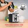 Russell Hobbs Juicer 800W with 1.1L Juice Container, 75mm Wide Feeding Tube, Dual Speed Control, Anti-Slip Feet, Pulp Container &amp; Steel Lock Arm, GS329 Black