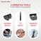 Russell Hobbs powerful 1650W Spot Vacuum Cleaner, Steam &amp; Vacuum with 1.25L Water Tank, Digital Touchscreen, Cleaning Solution Included, Black - W08