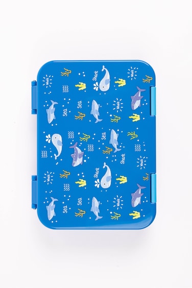 Cocobee Kids Bento Lunch Box &ndash; 6 Compartments, Leakproof, Bpa Free, Microwave Safe &ndash; Blue
