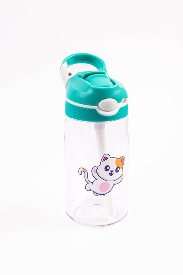 Cocobee Green Tritan Leakproof Water Bottle &ndash; Bpa-Free, 480Ml, Push Button Lid, Age 3+-Green