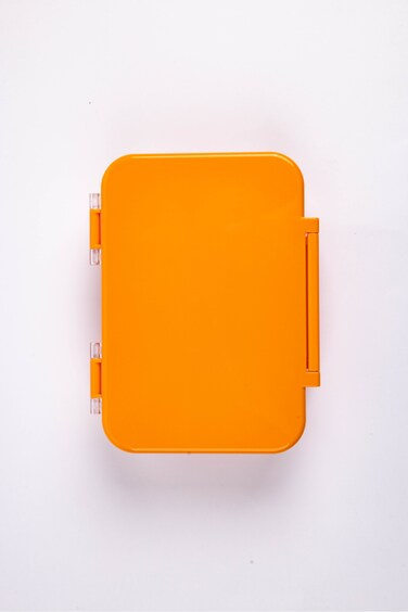 Cocobee Tritan Bento Lunch Box &ndash; 4 Compartments, Leakproof, Bpa-Free, 585Ml (3 Years+) &ndash; Orange