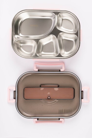 Cocobee Kids Oval Lunch Box &ndash; Non-Toxic, Food-Grade Material,  (For Girls)- Pink