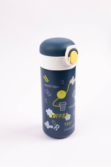 Cocobee 500Ml Insulated Stainless Steel Water Bottle &ndash; Leakproof, Odour-Free, With Soft Grip Handle  (Ages 3+) &ndash; Blue