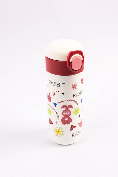 Cocobee Insulated Stainless Steel Water Bottle &ndash; Leakproof, Odour-Free, 500Ml, Soft Grip Handle &ndash; Red (3 Years+)