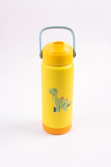 Cocobee-Insulated Stainless Steel Water Bottle, Leakproof, Soft Handle Grip, Odour Free, 500Ml, 3 Years+ &ndash; Yellow