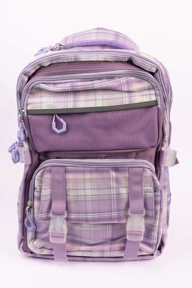 Cocobee 15-Inch Kids Backpack With Adjustable Straps &amp; Side Bottle Pocket &ndash; Purple
