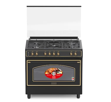 Generaltec 5 Burners 90x60cm Cooking Range GCTR98BR &ndash; 3 Big Wok Burners, Auto Ignition, Full Safety System, Dual Convection Fans &ndash; Assembled in Turkey with Italian Spare Parts