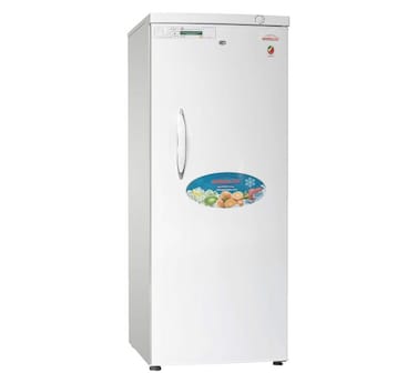 فريزر جنرالتك الرأسي - موديل GFU390، سعة 280 لترًا، 9 أدراج، موفر للطاقة، ضمان الضاغط لمدة 5 سنوات، ضمان شامل لمدة عام واحد