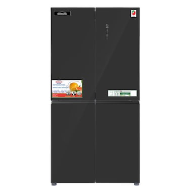 Generaltec 4- Glass Door No Frost Refrigerator - Model GR835BG4D 431L Capacity, 6 Freezer Drawers, Energy Saving &amp; Eco-Friendly 5-Year Compressor Warranty, Modern &amp; Spacious Design, Glass Finishing