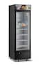 Generaltec Showcase Chiller Single Glass Door, Black Color, with 5 Year Compressor &amp; 1 Year Full Warranty