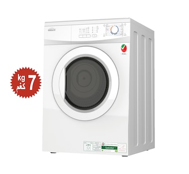Generaltec Front Load Tumble Clothes Dryer, 7Kg Capacity, Model GTD7KV, 13 Programs, Quick Dry, Delicate, Delay Start, Knob &amp; Push Button Control, 1 Year Warranty - Efficient Tumble Dryer for Home Use
