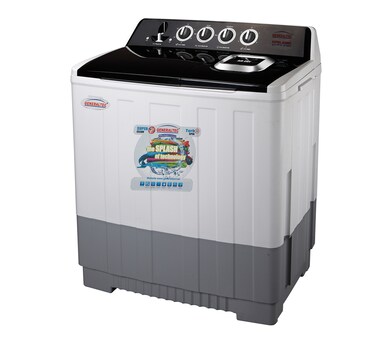 Generaltec 20KG Top Load Semi-Automatic Washing Machine - Twin Tub, 10KG Spin, Powerful Motor, Air Dry Spin, Spin-Dry Shower, Heavy Duty, Model GW2000K