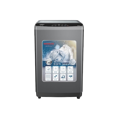 Generaltec 8 Kg Top Loading Washing Machine Fully Automatic Titanium A&euro;ŽDrum Clean Color Grey Model - GWA8K - 1 Year Warranty