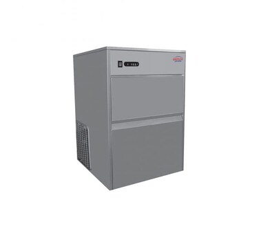 Generaltec GIM25COM Commercial Stainless Steel Automatic Ice Cube Maker, 25Kg/24h Capacity, 7Kg Storage, 155W