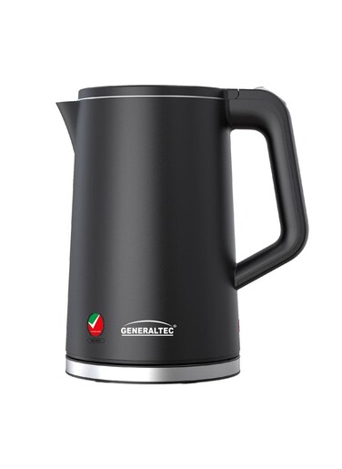 Generaltec 1.7 Litre Stainless Steel With Heat Proof Plastic Body Cordless Electric Kettle, 1500W, Stainless Steel Heating Element, GEK400B