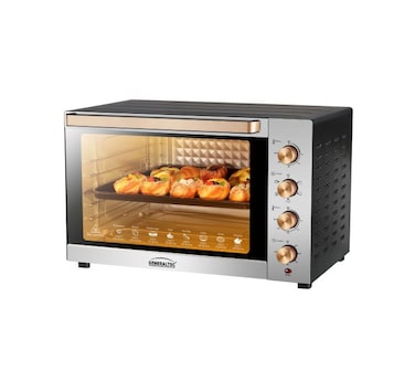 Generaltec 115L Stainless Steel Electric Oven Toaster, Temperature Control, Large Viewing Window, Rotisserie &amp; Convection Fan, Spacious Interior, 1-Year Warranty