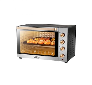 Generaltec Electric Toaster Oven, 80L Capacity, Convection Fan, Dual Thermostat, Stainless Steel Heating Elements, 2400W, 4 Control Knobs, 60-Minute Timer &ndash; Model GOT80L, 1-Year Warranty