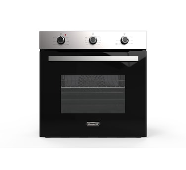Generaltec GBO60TF7SL 60x60 cm Built-In Electric Oven, 76 L, Silver &ndash; 7 Functions, 250&deg;C Max Temperature, 90 min Timer, 1-Year Warranty