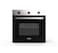 Generaltec GBO60TF7SL 60x60 cm Built-In Electric Oven, 76 L, Silver &ndash; 7 Functions, 250&deg;C Max Temperature, 90 min Timer, 1-Year Warranty