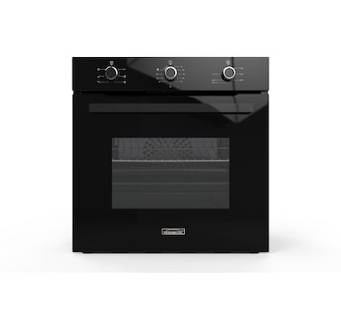 Generaltec GBO60TF6BK 60x60 cm Built-In Electric Oven, 76 L, Black &ndash; 7 Functions, 250&deg;C Max Temperature, 90 min Timer, 1-Year Warranty