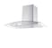 Generaltec 90cm Curved Glass Chimney Range Hood GH90S22 - Stainless Steel, LED Lighting, Push Button Control, Low Noise, Powerful Suction, Wall-Mounted