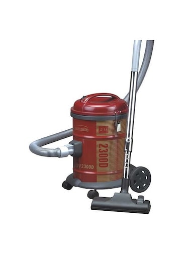 Generaltec GV2300D 18 Liter Drum Vacuum Cleaner With Multi-Stage Filtration, Low Noise, Strong Suction Power, Wheels, Drum Vacuum Cleaner, Home Appliance