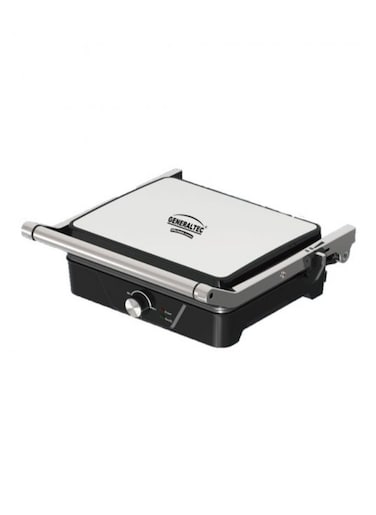 Generaltec Electric Contact Grill With Non-Stick Plates, Temperature Control Knob &amp; Cool-Touch Safe Handles