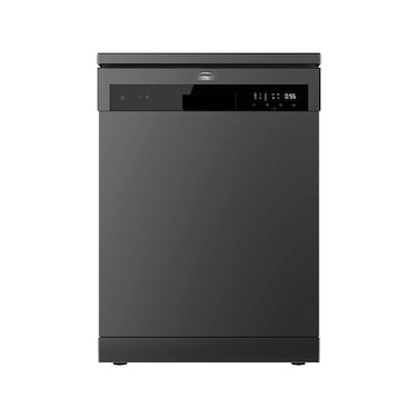 Generaltec 15 Place Settings Freestanding Dishwasher - 8 Wash Programs, Digital Display &amp; Touch Control- Built-In Option, Fully Automatic, Low Noise, Sensor Control - GDW20DLXBK Black