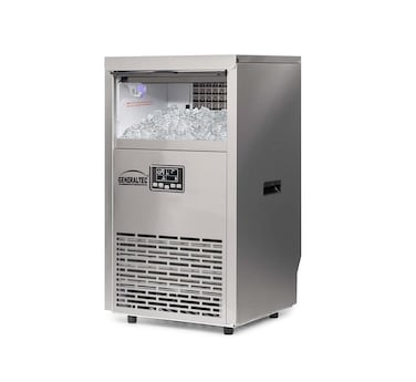 Generaltec GIM65SS Portable Commercial Ice Maker &ndash; 65kg/24H Production, 15kg Storage, Stainless Steel, Digital Display, R290 Refrigerant, 1-Year Warranty