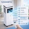 Generaltec 1 Ton Portable Air Conditioner with Remote Control, Touch Panel, Powerful Cooling, Low Noise, Rotary Compressor, 3 Fan Speeds &ndash; Model GPAC12W   1 Year Full Warranty &amp; 5 Years Compressor Warranty