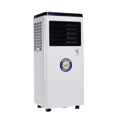 Generaltec 1 Ton Portable Air Conditioner with Remote Control, Touch Panel, Powerful Cooling, Low Noise, Rotary Compressor, 3 Fan Speeds &ndash; Model GPAC12W   1 Year Full Warranty &amp; 5 Years Compressor Warranty