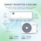 Generaltec 1 Ton Inverter Split Air Conditioner 12000 BTU   T3 Rotary DC Inverter Compressor for UAE Heat   Energy Saving AC   Turbo Cooling   4D Air Flow   Golden Fin   Low Noise   Model GSIAC12NQIV   2 Years Full + 7 Years Compressor Warranty