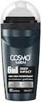 Cosmo Men&rsquo;s 6-in-1 Deep Impact Cool Roll-On Deodorant &ndash; 50ml, Quick Dry, Long-Lasting Sweat &amp; Odor Protection, Cooling Freshness, Alcohol-Free