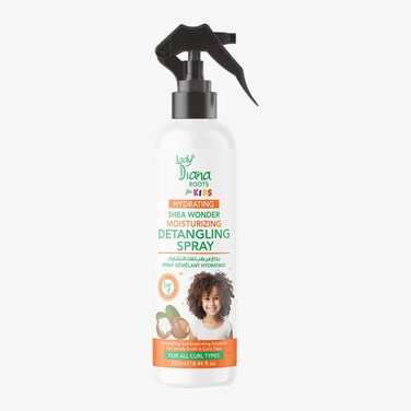 Lady Diana Roots Kids Shea Wonder Detangling Spray - 250ml   Gentle &amp; Smooth Detangling for Kids' Hair with Shea Butter
