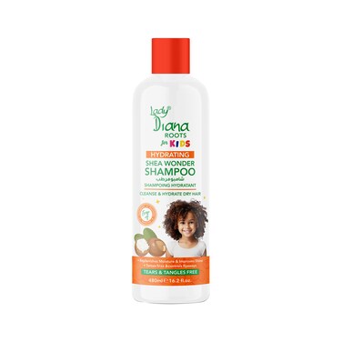 Lady Diana Roots Kids Shea Wonder Shampoo, Gentle &amp; Nourishing Hair Care for Kids, 480 ml