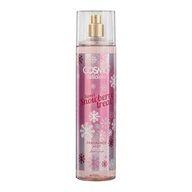 Cosmo Delicious Sweet Snowberry Treat Fragrance Mist 250ml, Light &amp; Fruity Perfumes, Sugar Kissed Berry Scent, Long Lasting Body Spray, Perfect For Everyday Wear, Perfume For Women &amp; Men