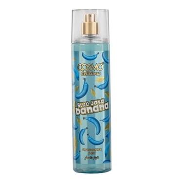 Cosmo Delicious Blue Java Banana Fragrance Mist 250ml, Creamy Banana, Vanilla &amp; Sweet Candy Scent, Summer Body Spray, Perfect For Everyday Wear, Long Lasting Perfume For Women &amp; Men