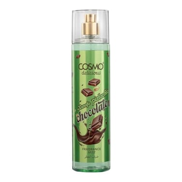 Cosmo Delicious Kunafa Pistachio Chocolate Fragrance Mist 250ml, Kunafa Parfum, Cocoa, Nutty &amp; Sweet Dessert Scent, Gourmet Body Spray, Perfect For Everyday Wear, Long Lasting Perfume For Women &amp; Men